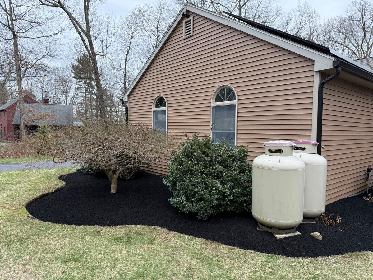 Mulch Installation for Navedo’s Lawn Care in Putnam, CT