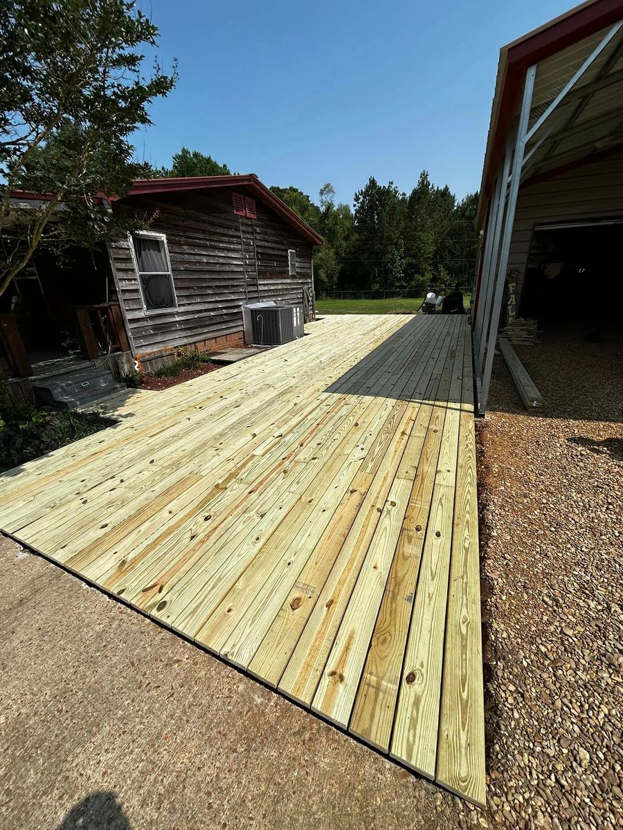 Deck & Patio Installation for Simmons Construction in Starkville, MS