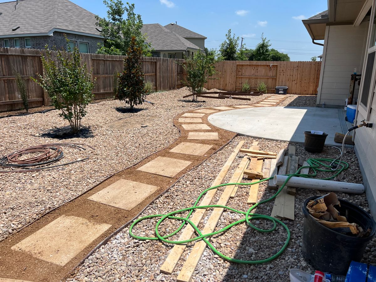Patio Design & Construction for DR Landscape in San Antonio, TX