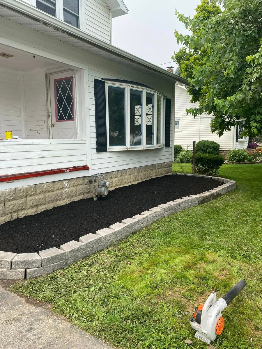 Mulch Installation for OT Lawn and Landscaping LLC in Carey, OH