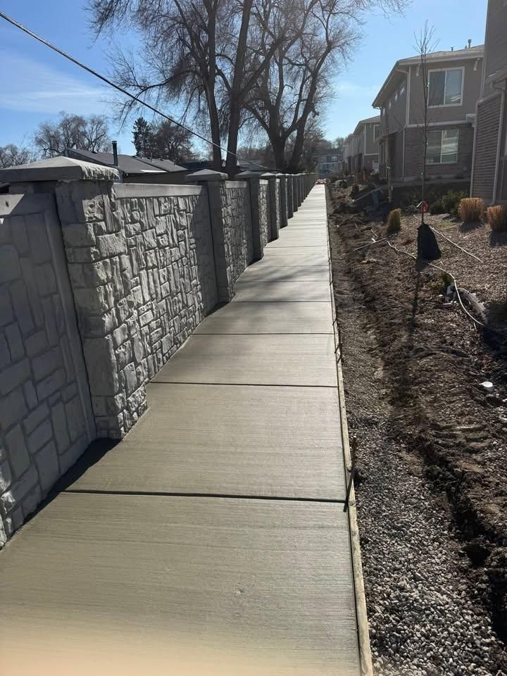 Sidewalk Installation for Pro-Superior Concrete Construction LLC in Salt Lake City, UT