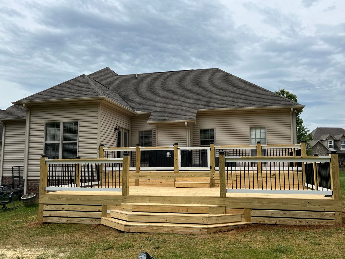 Deck, Patio and Gazebo installation for Barrett Home Services in Hendersonville, TN