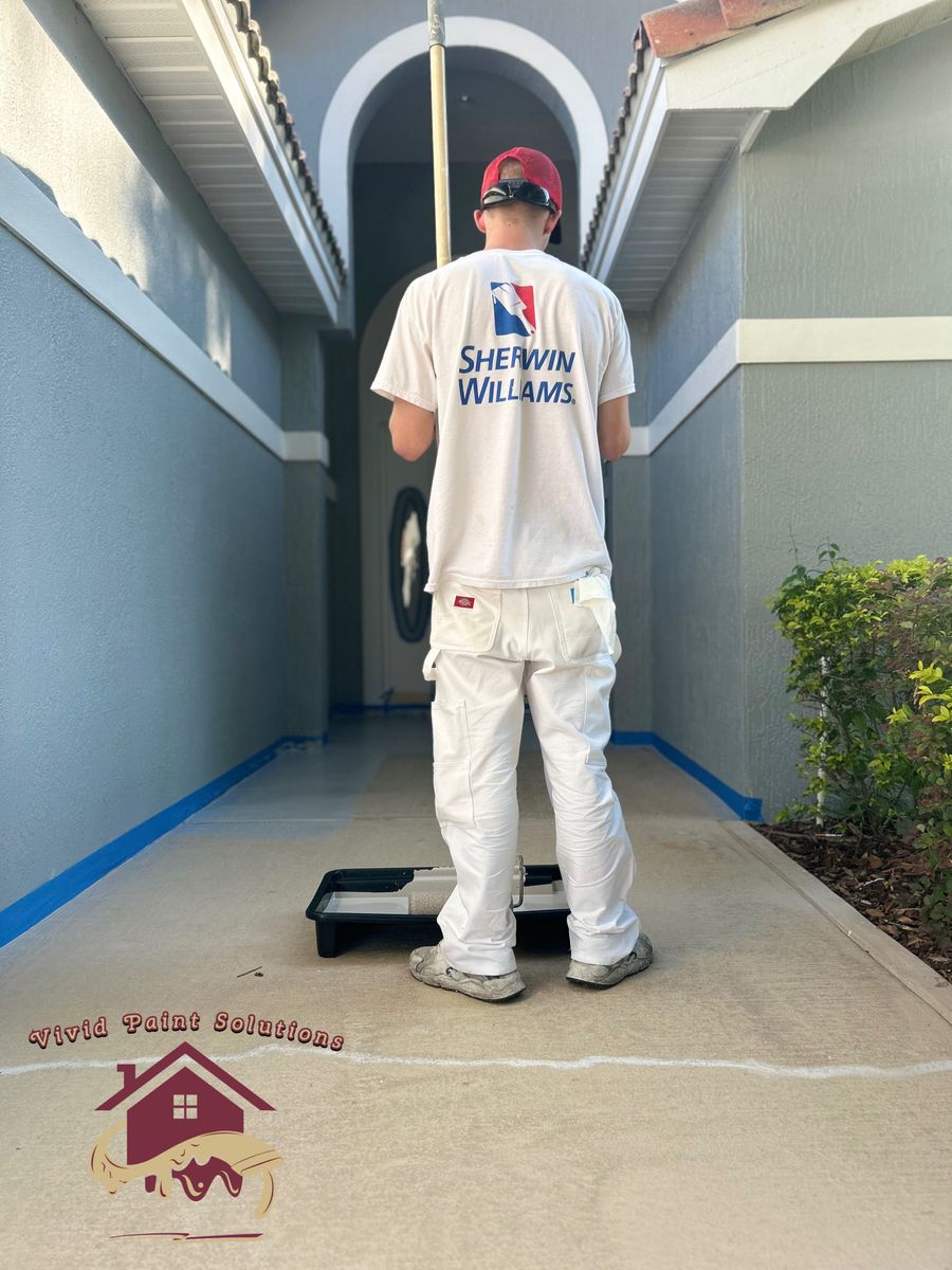 Concrete & Epoxy Floor Coating for Vivid Paint Solutions, LLC. in Eagle Lake, FL