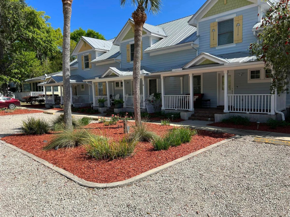 Pine Straw/Bark, Mulch, and Rock installation for Roberts Lawn & Landscape in Cross City, FL