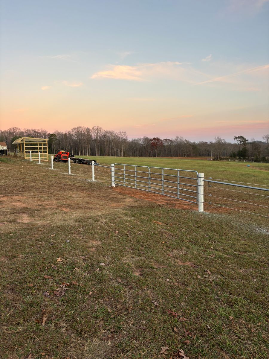 Land Development for LB Fencing & Services in Archdale, NC
