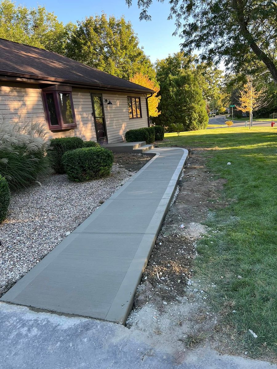 Sidewalk Installation for MKE Concrete Contractors LLC in Milwaukee, WI