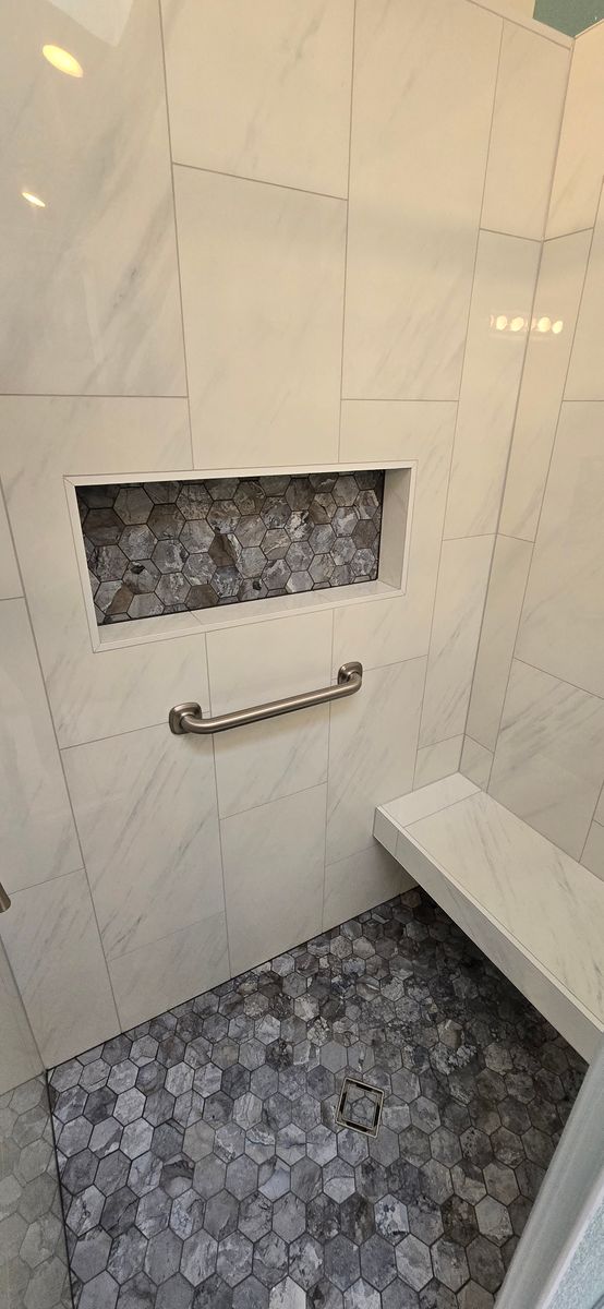 Tile installation for Brush Rooms in Rochester, NY