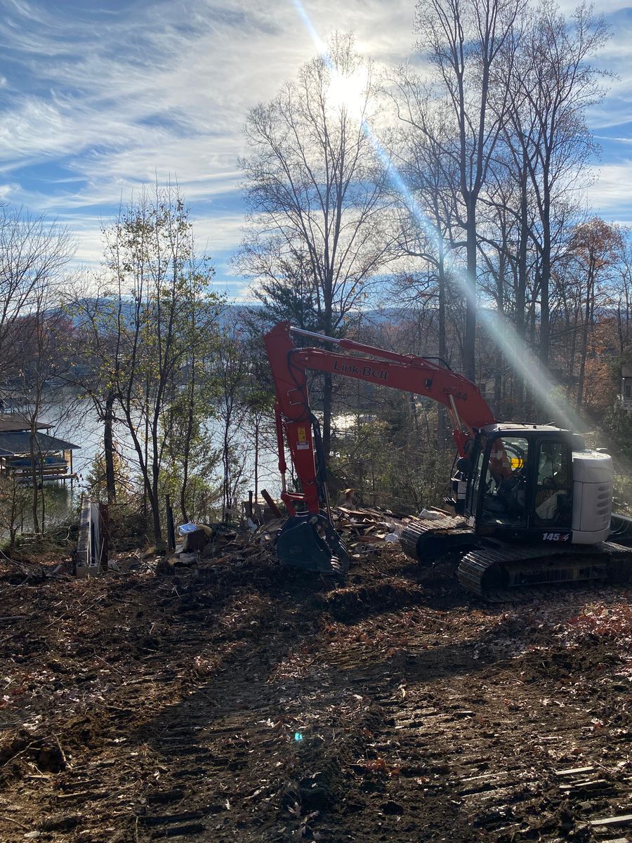 Demolition for Lanier Excavating LLC in Bedford County, VA