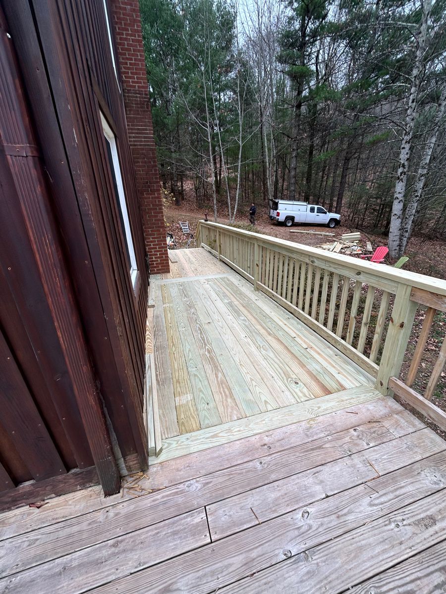 Deck & Patio Installation for E&H Contracting in Staunton, VA