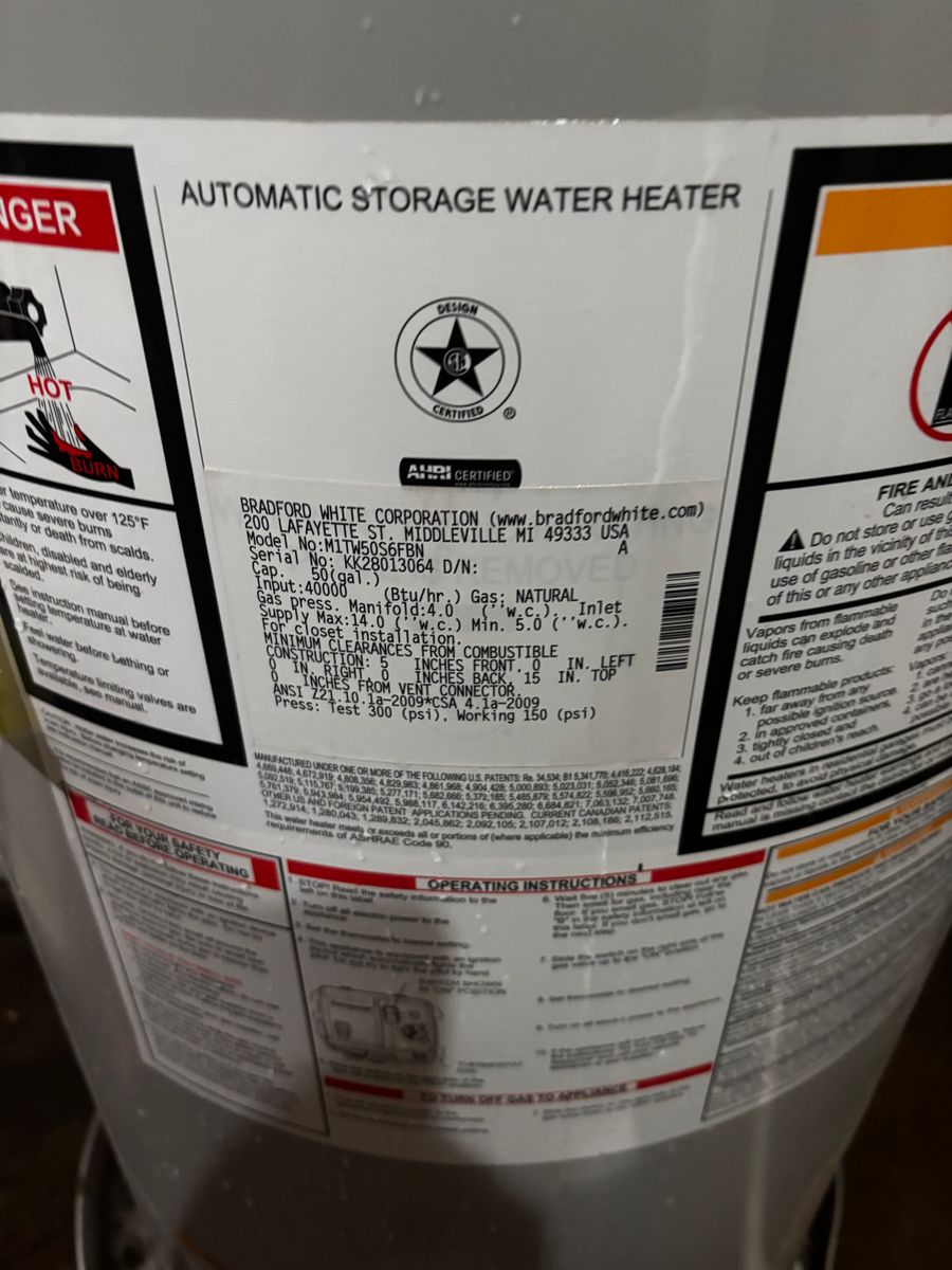 Water Heater Services for Gill Services in Springfield, VA