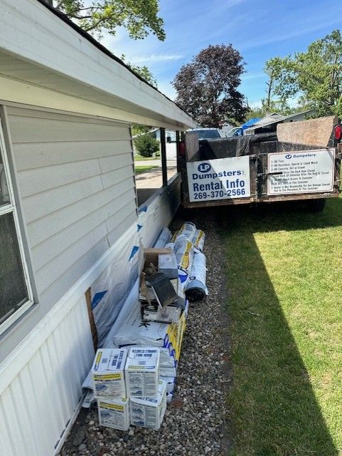 Wheeled Dumpster Services for LP Dumpsters LLC in Galesburg, MI