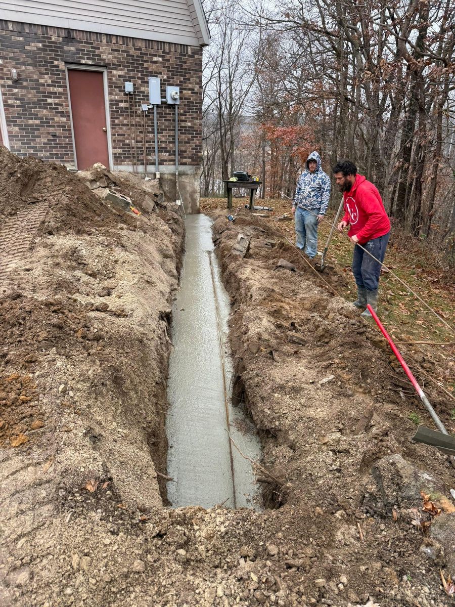 Basement, Block-Wall, Poured-Wall, & Other Foundations for Whitfield Concrete Construction in Solsberry, IN