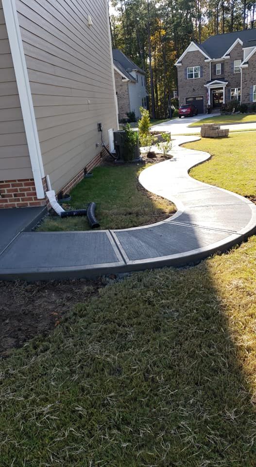 Sidewalk Installation for TEXAN Concrete LLC in Clayton, NC