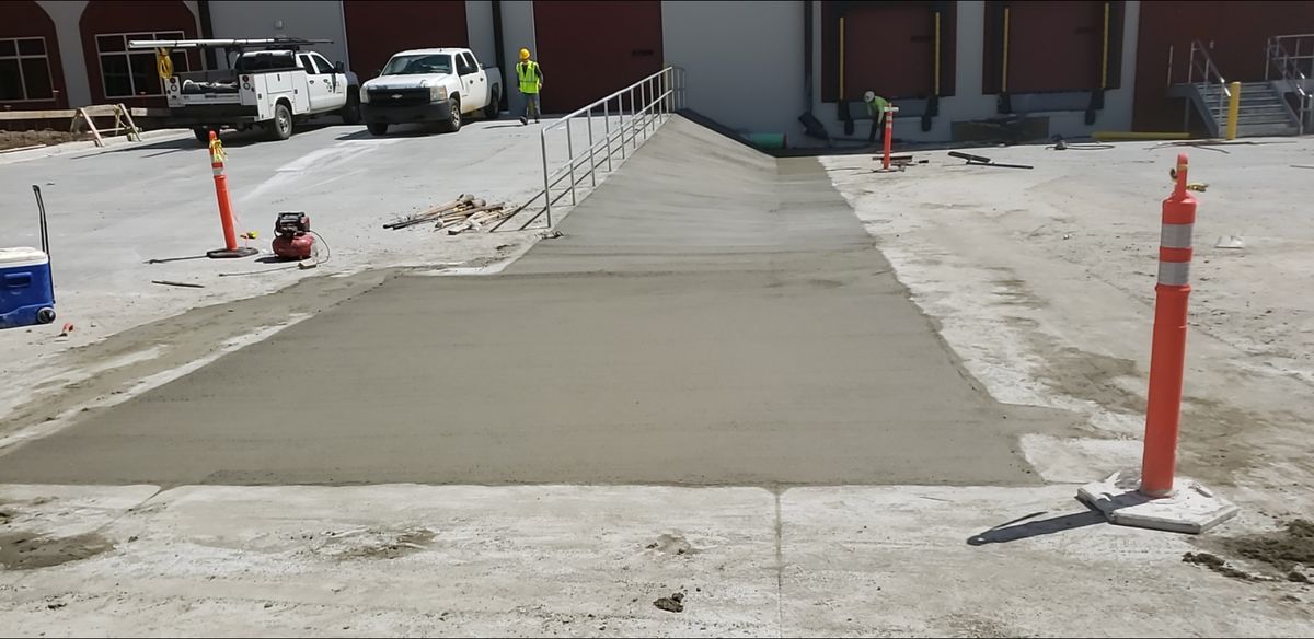 Sidewalk Installation for Miilan Construction in Boonville, NC