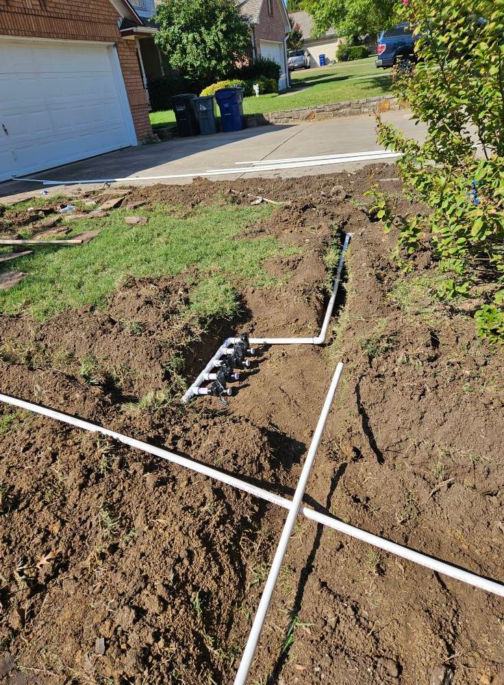 Irrigation System Design & Install for Keen Precision Irrigation in Justin, TX