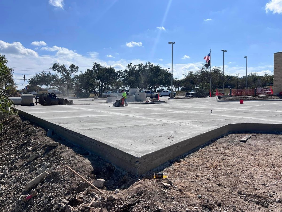 Concrete Slab Construction for BMX Concrete in Bastrop, TX