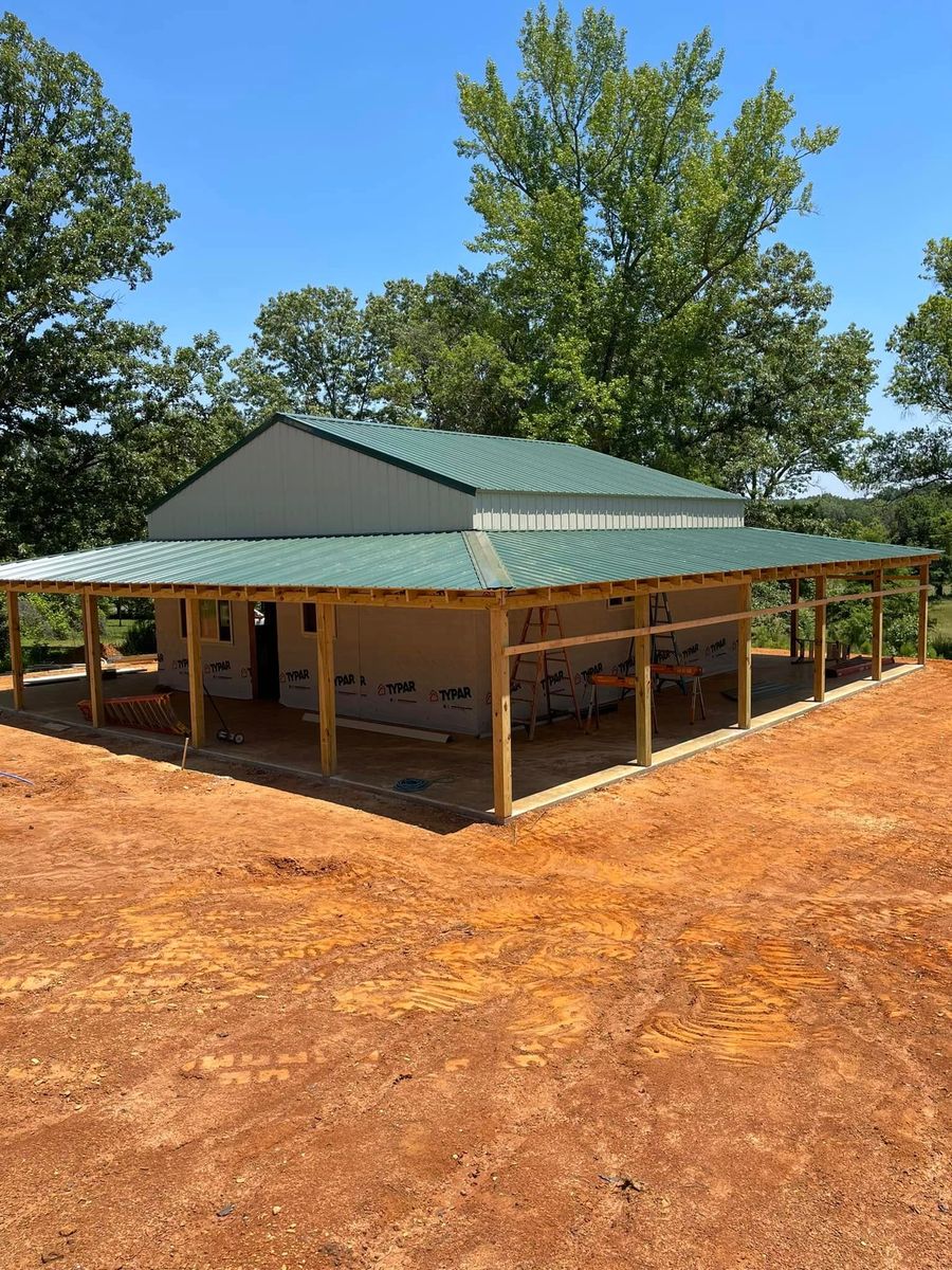 Pole Barn Construction for Teague Construction in Ramer, TN