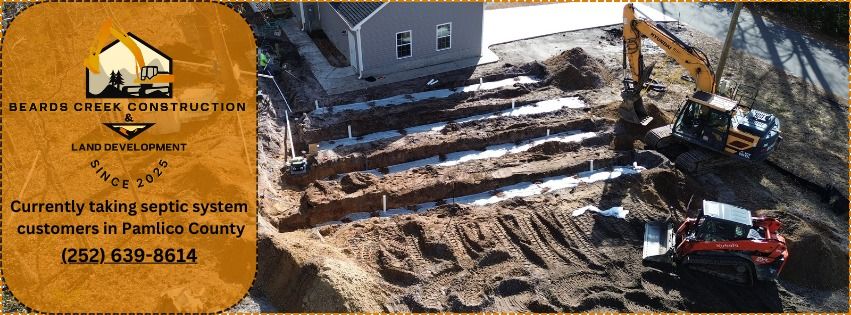 Foundation Digging for Beards Creek Construction in Grantsboro, NC