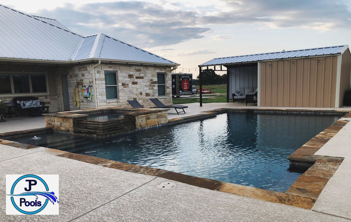 Pool Deck Paving for JP Pools, LLC in Gatesville, TX