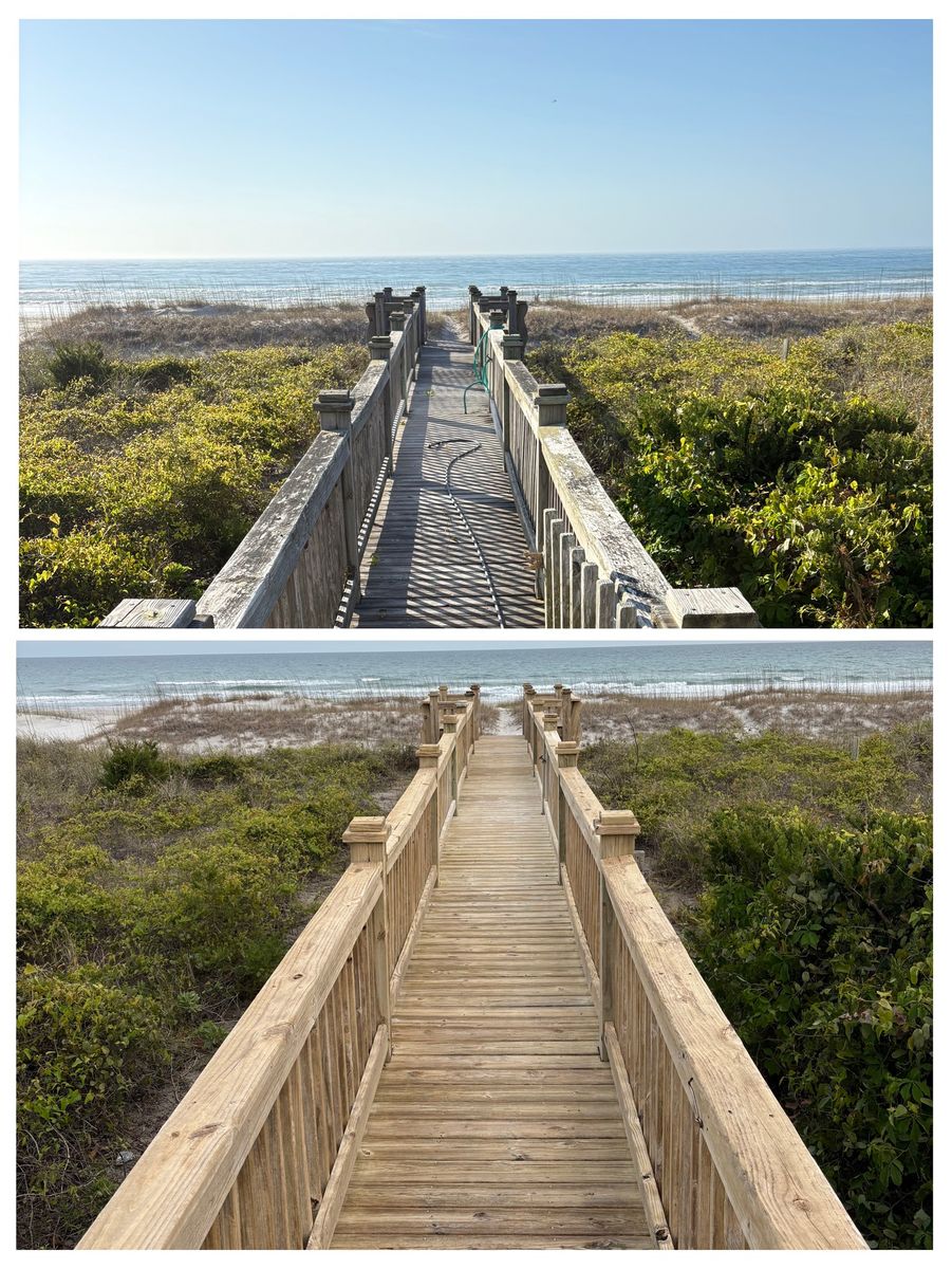 Wood Cleaning for Salty Exterior Pro Wash in Hampstead, NC