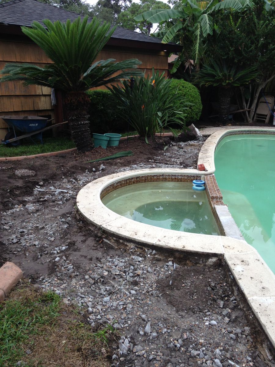 Pool Remodels for Texas Curb N Borders in Houston, TX