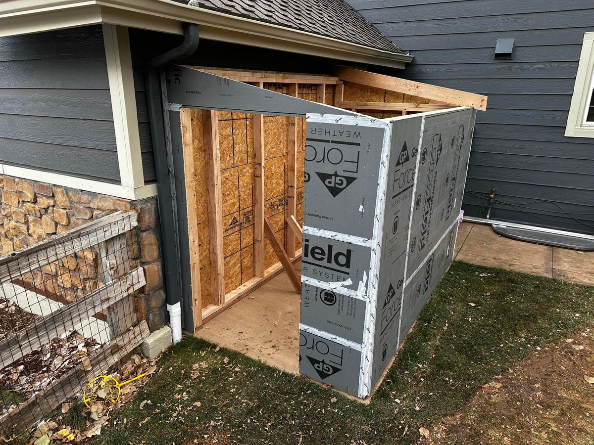 Custom Shed Construction for Happy Home Projects Co-op in Lakewood, CO