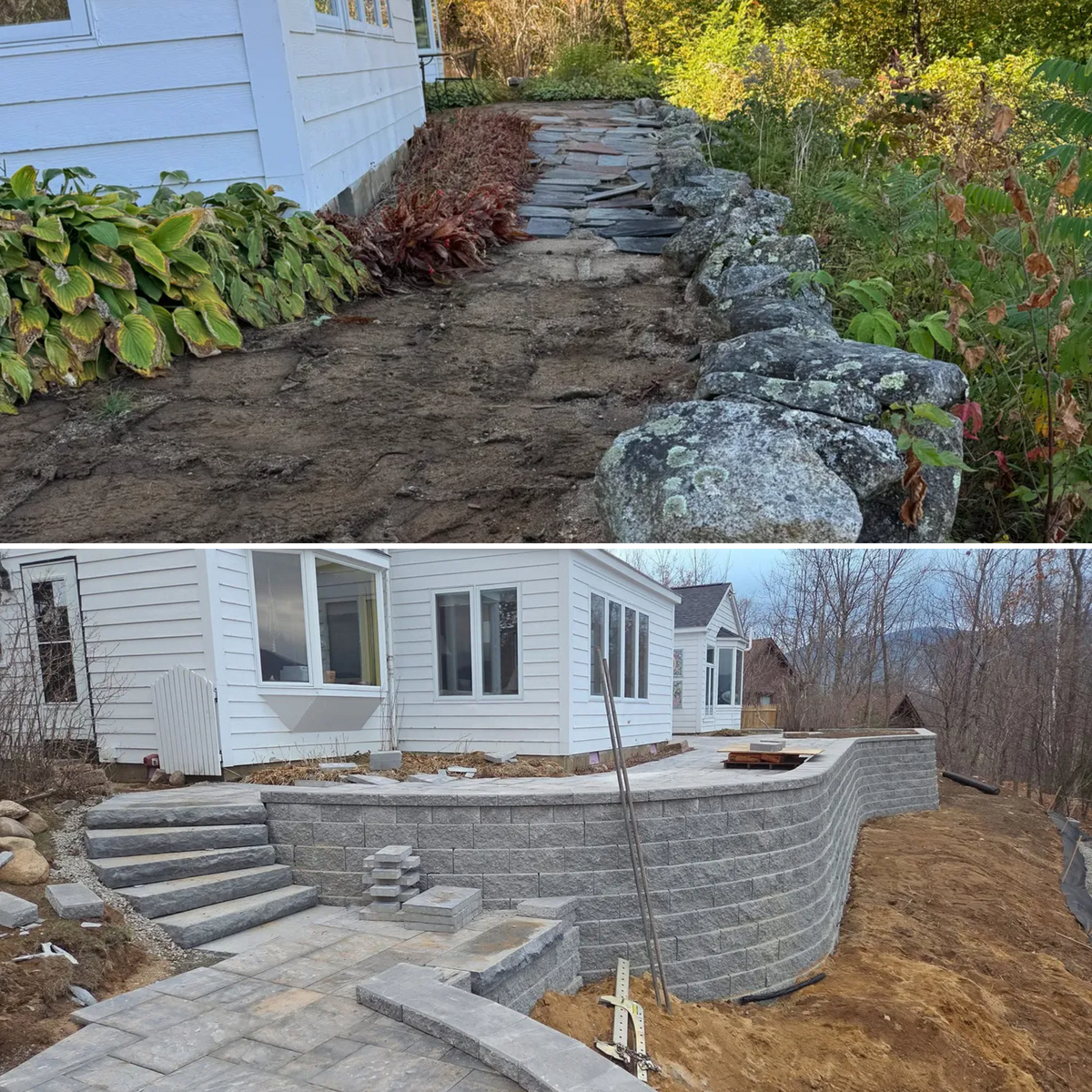 Retaining Walls for AFH Earthworks in Madison, NH
