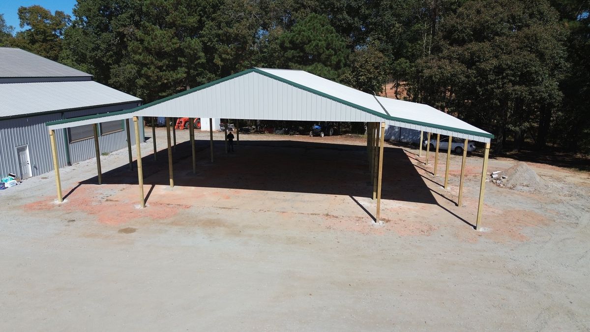 Pole Barn Construction for A Carpenter's Son in Williamson, GA