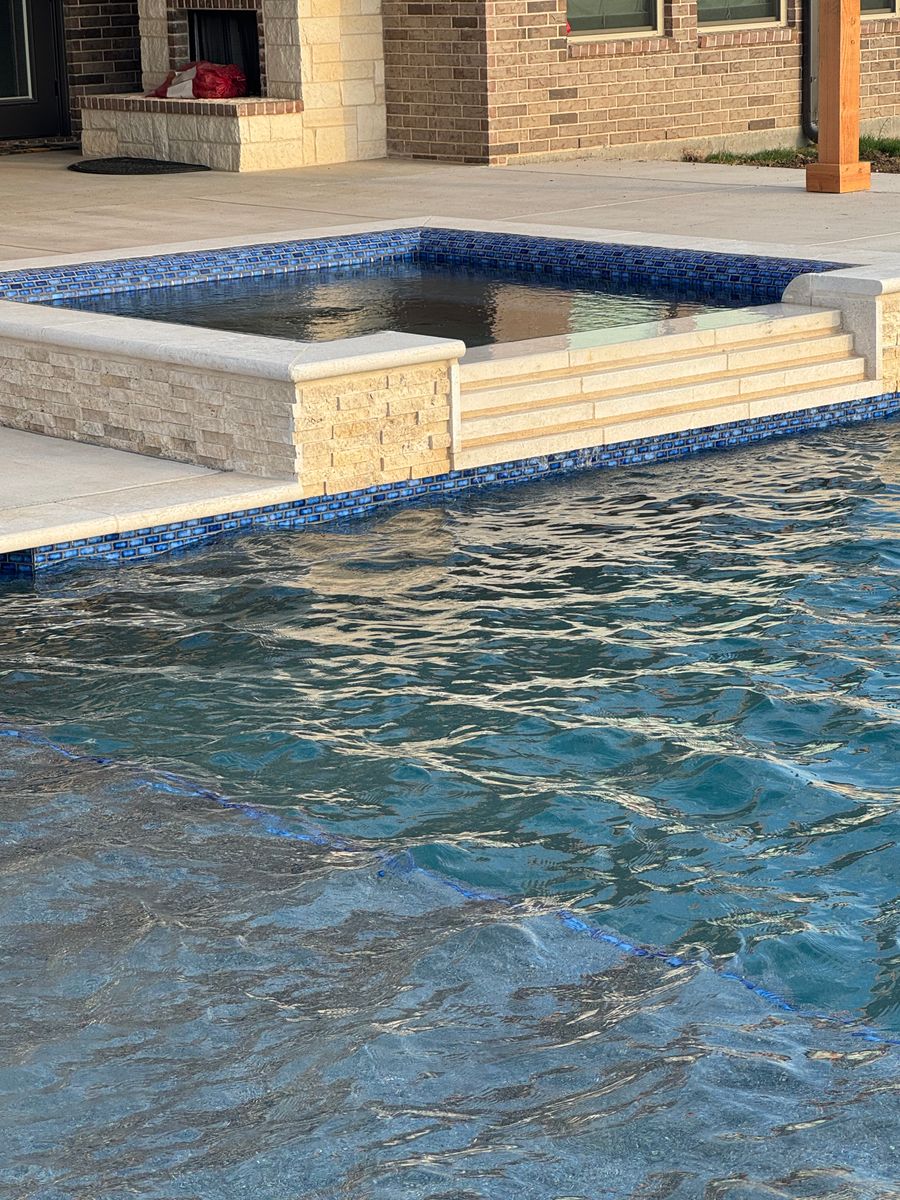 Pool Deck Paving for Black Diamond Custom Pools LLC in Azle, TX