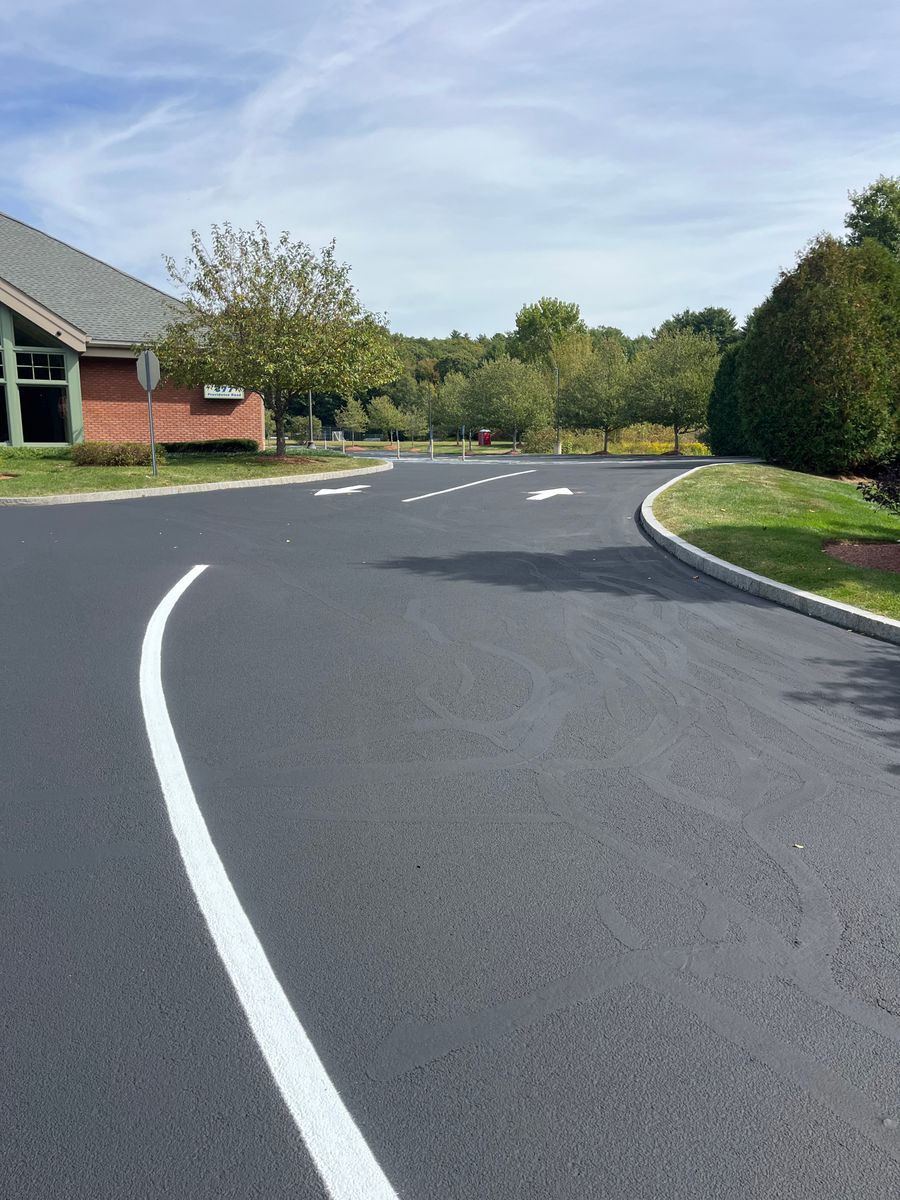 Striping for Cates Sealcoating and Striping in Charlton, MA