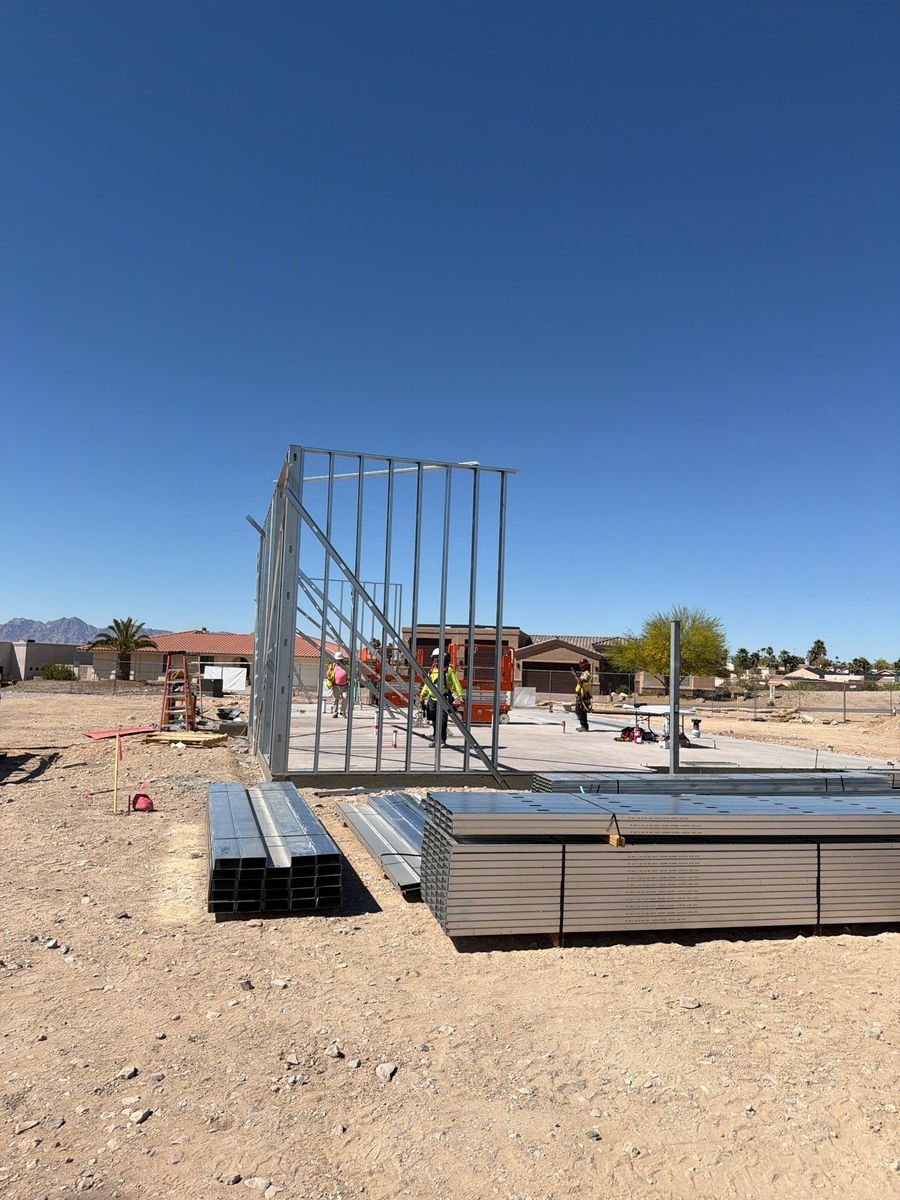 Framing for Ant Farm Construction in Kingman, AZ
