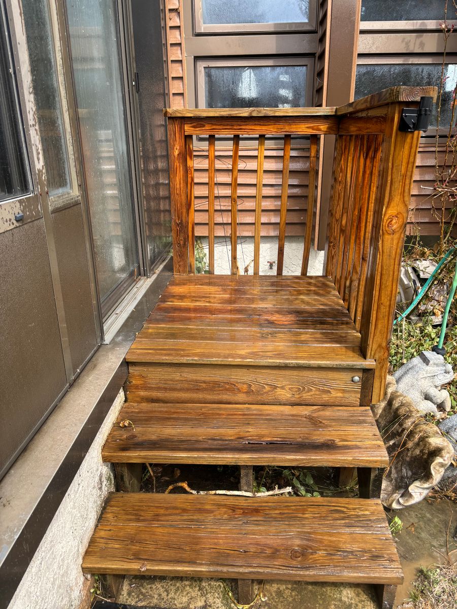 Deck Staining for Creekside Property Solutions in Aston Township, PA