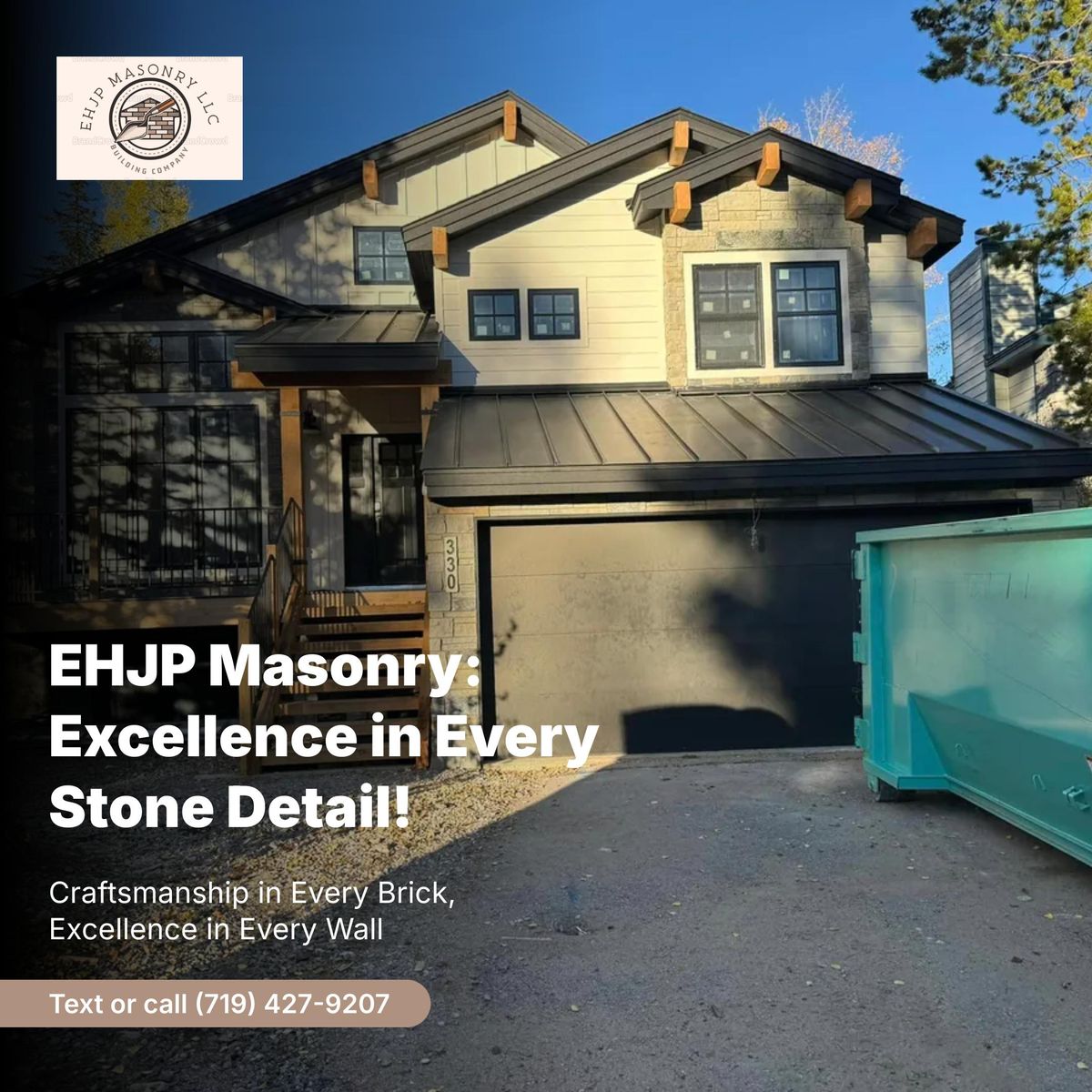 stone work for EHJP Masonry in Silverthorne, CO
