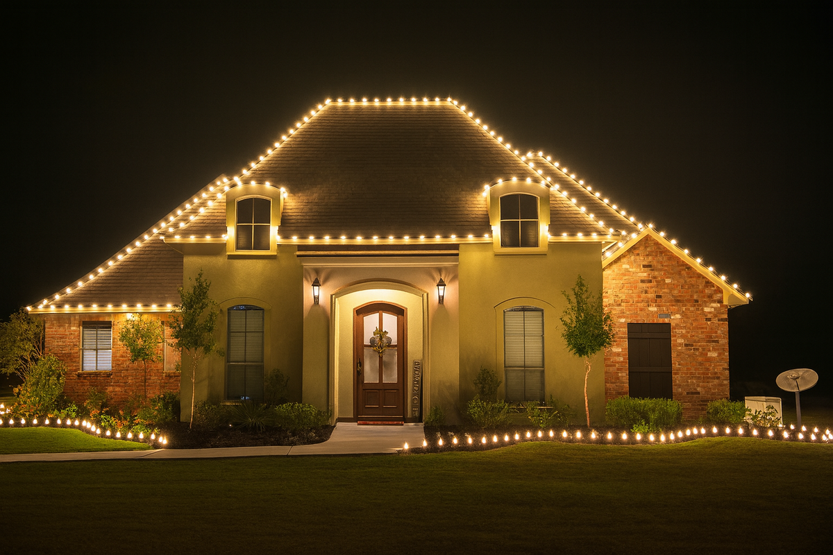 Fascia and Rooflines for Light the Season in Lafayette Parish,  LA