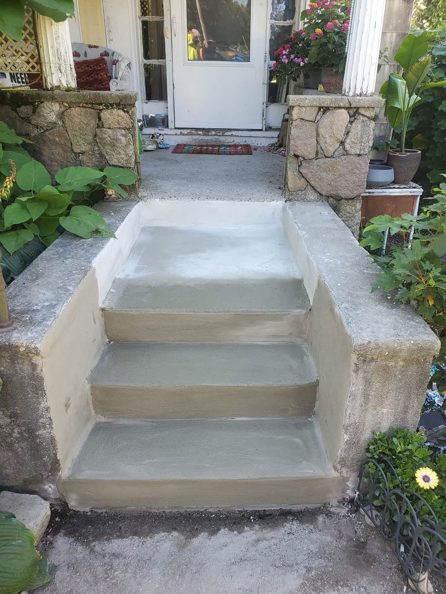 Step Installation for James T. Coughlan Restoration in Brockton, MA