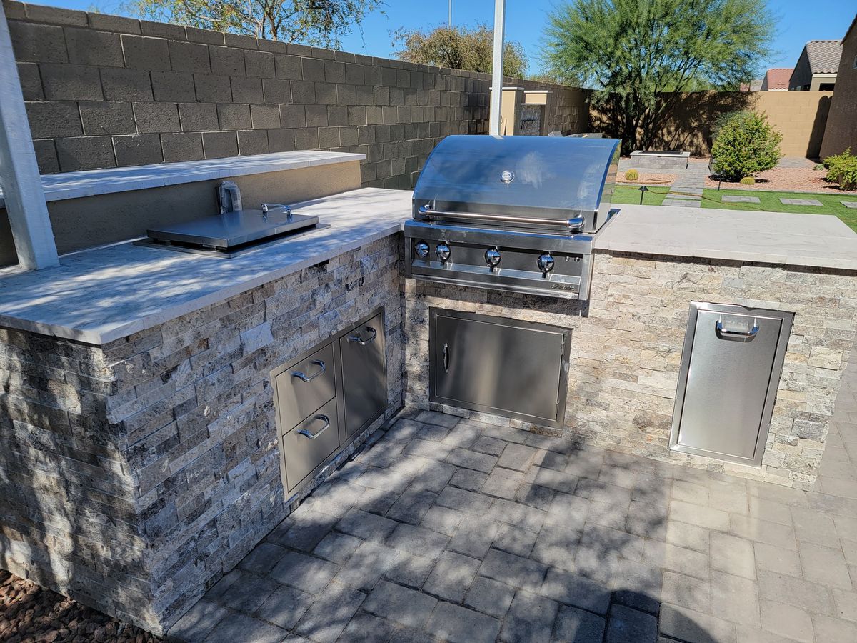 Pavers, Travertine & more for Zeescapes Design Concepts in Mesa, AZ