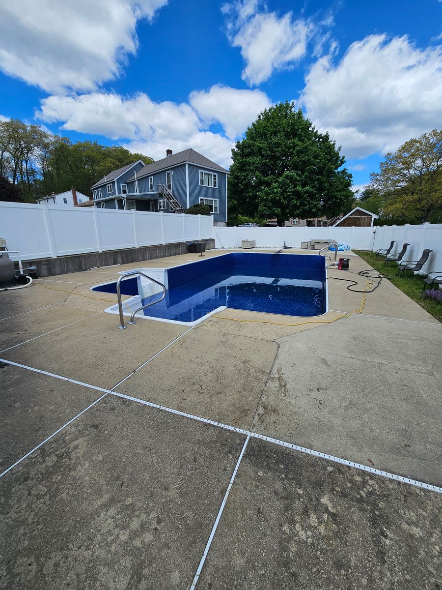 Vinyl Pool Renovations for Blue Max Pool Service Inc. in Framingham, MA