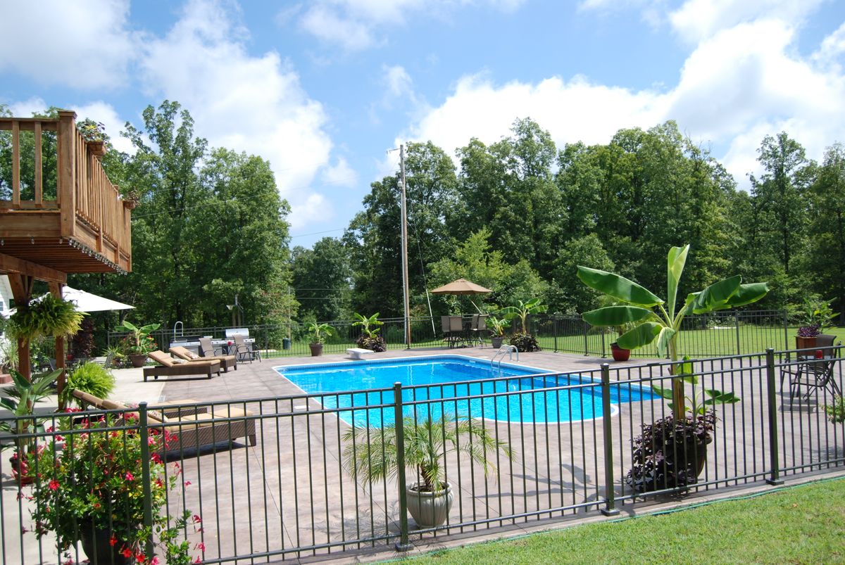 Pools and decks for JW Johnson Construction in Linden, TN