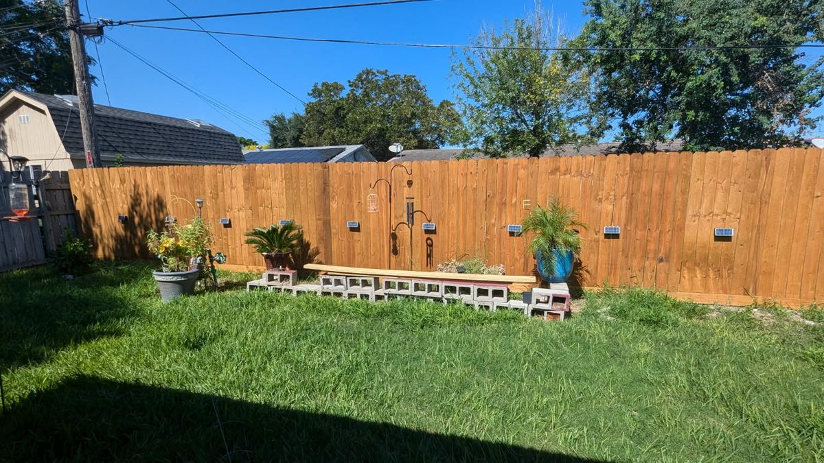 Privacy Fence Installation for Sparkling City Outdoor Designs in Corpus Christi, TX