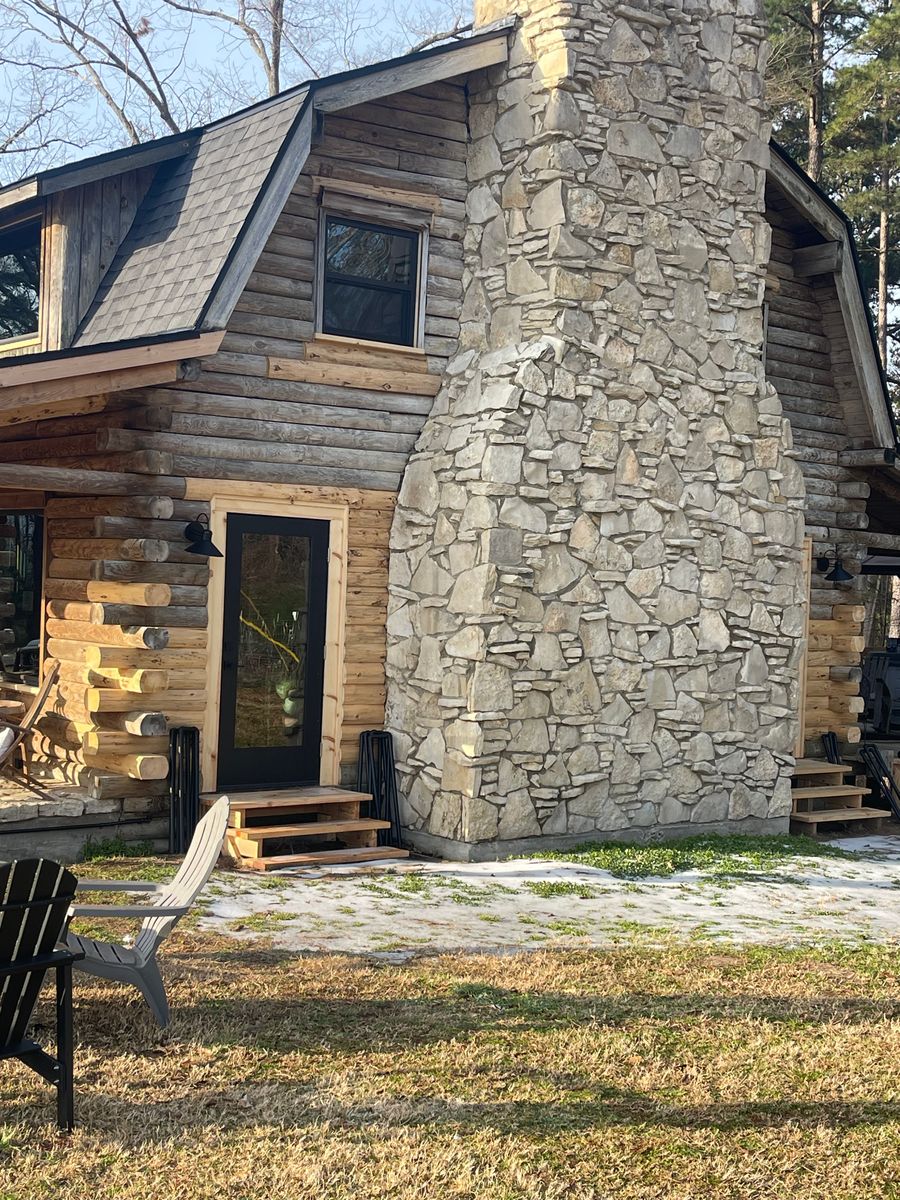 Log Home Finishing for Moss Construction in Longview, TX