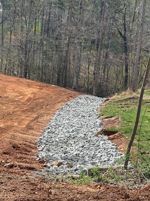 Site Grading for Barnes Backhoe & Grading in Taylorsville, NC