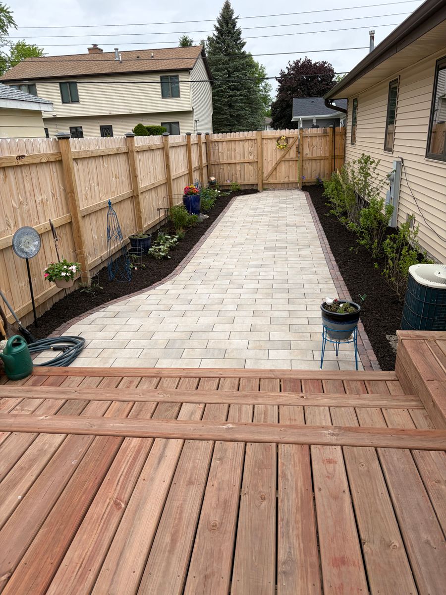 Paver Walkways for H&L Lawn Care LLC in Twin Lakes, WI