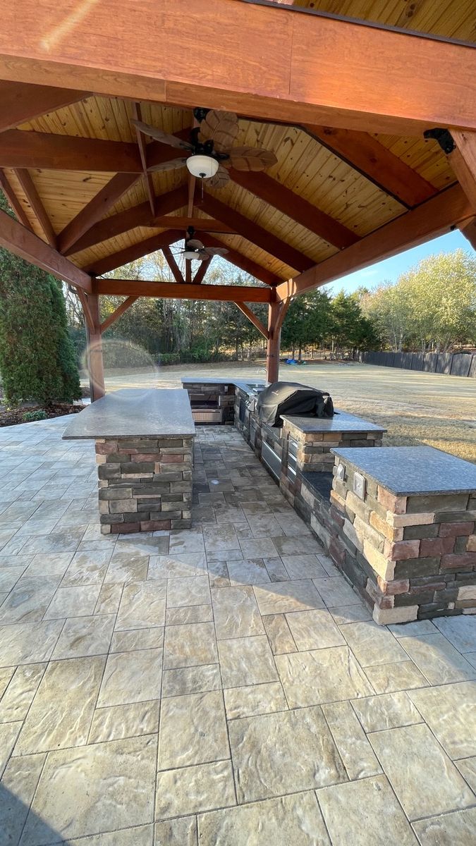 Natural Stone Hardscape for CSS Renovations in Huntsville, AL