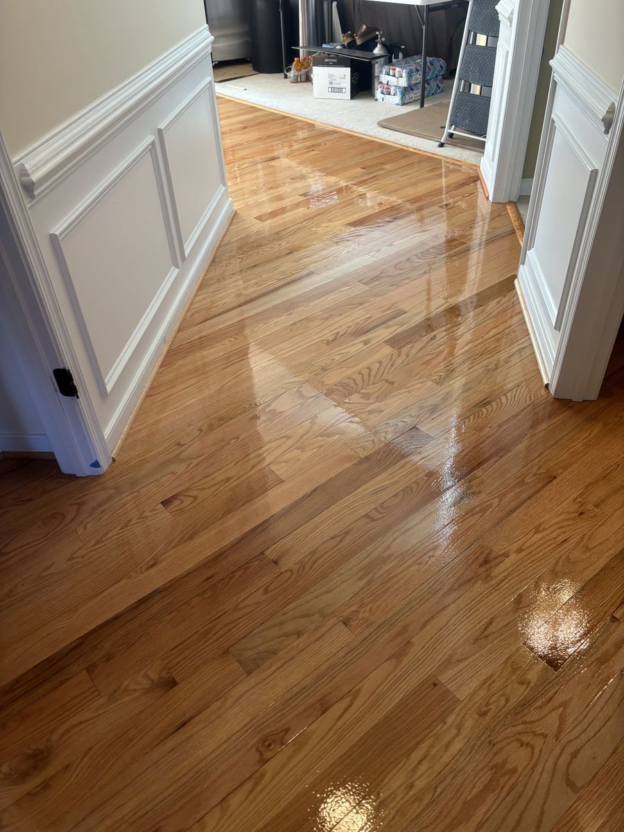 Refinishing hardwood flooring for Jason Tench Flooring LLC in Richmond, VA
