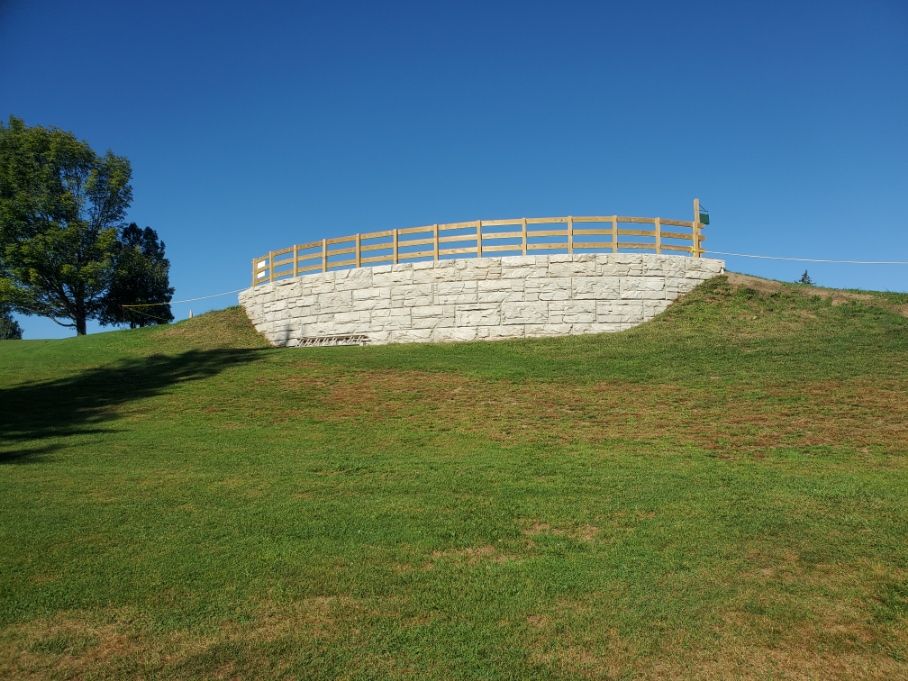 Retaining Walls for R McK Excavating in Lake Ariel, PA