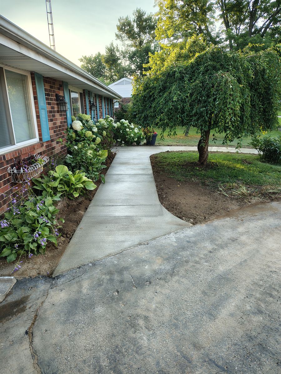 Concrete Installation for W.A. Concrete & Home Projects in Richmond, IN