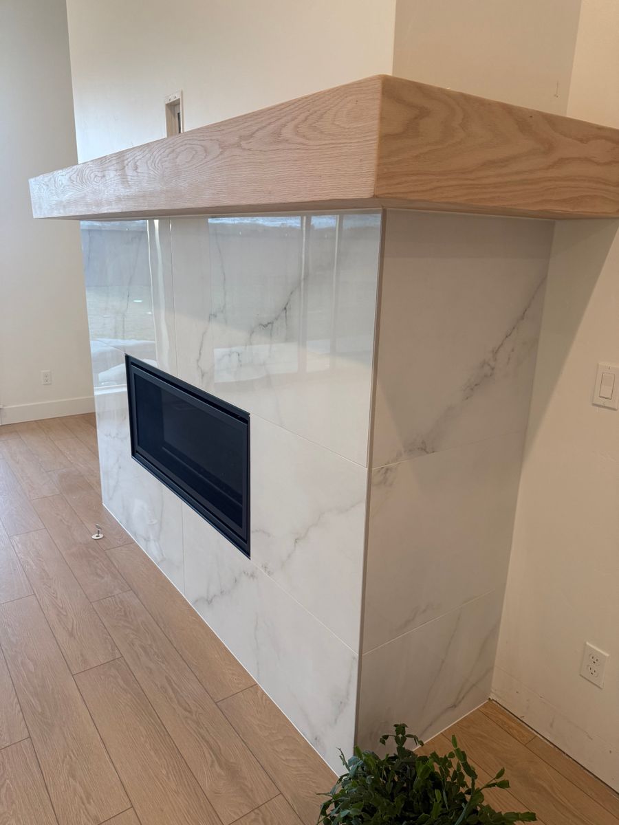 Accent walls/ Fireplace for Flawless Tile Company in Boise, ID