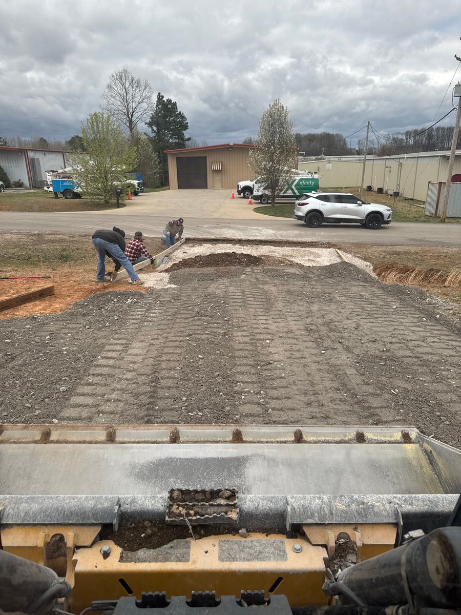 Site Preparation for Simmons land works in Sardis,, TN