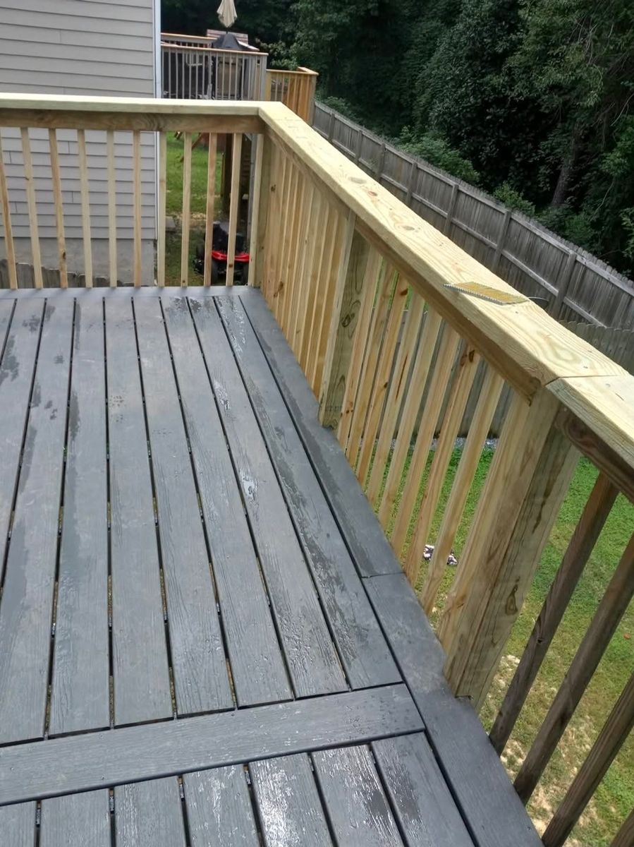 Deck Construction for All Out Construction in Atlanta, GA
