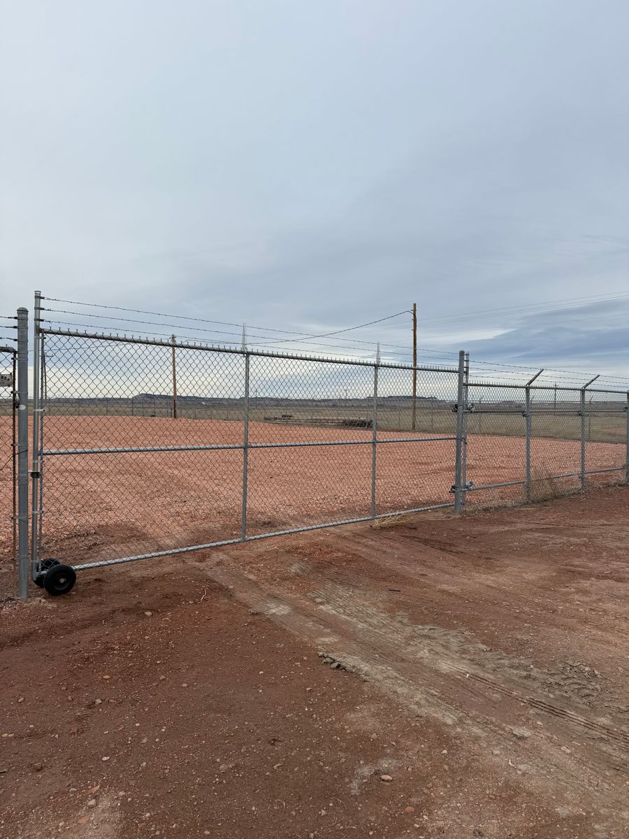 Commercial Fence for DS Industries in Gillette, WY